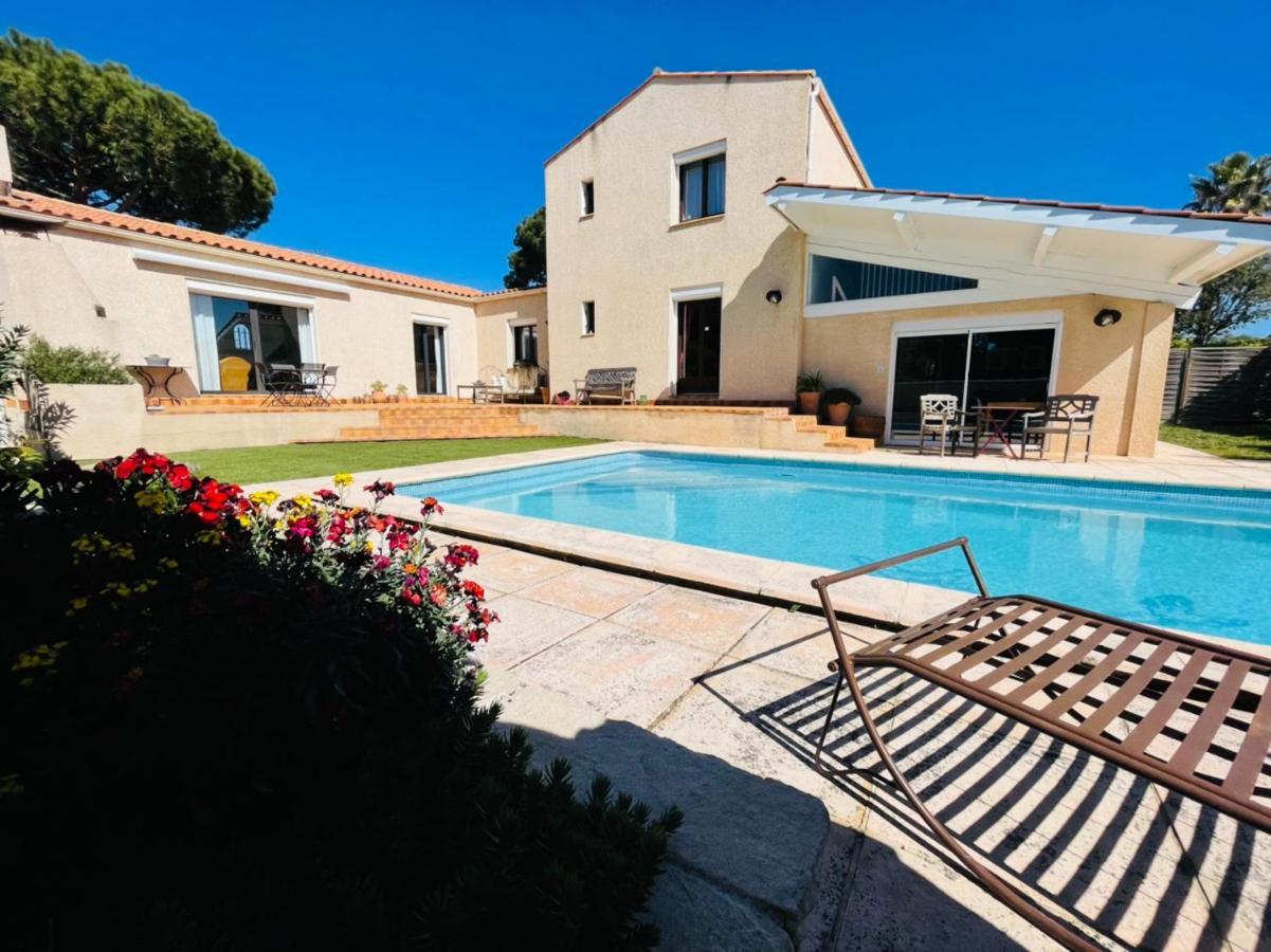 Annexe Des Pins - Studio Gite Avec Piscine & Climatisation Villeneuve-les-Beziers Exterior photo